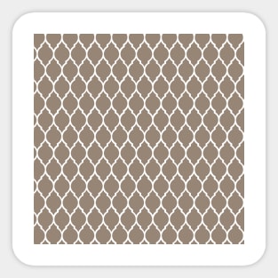 Brown Vintage Abstract Pattern Sticker